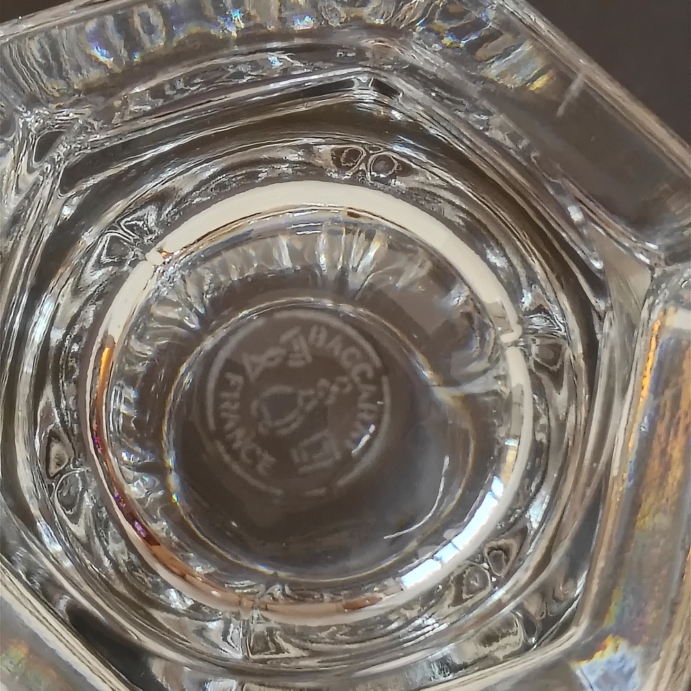 Vintage Baccarat Clear Crystal Lidded Jam Jar Made In France - Picture 6 of 6